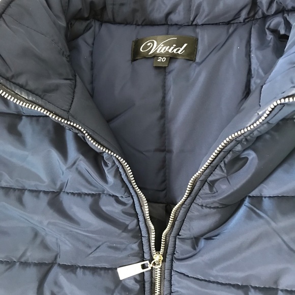 Navy blue puffer vest - Picture 9 of 9